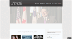 Desktop Screenshot of howtobeaspeaker.com